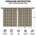 thumbnail image 2 of Blackout Kids Curtains,German Shepherd Dog and Footprint Childrens Insulated Curtains Set Of 2,Bedroom Essentials,Toddler Room Decor 42x54in(106x137cm), 2 of 4