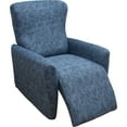 thumbnail image 3 of Dznils Recliner Slipcover Stretch Printed Fabric Furniture Chair Cover, Blue, 3 of 10
