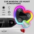 thumbnail image 4 of Agiufgs Heart Shaped Car Ambient, 45 High Brightness LED Beads with Multiple Colorful, for Vehicle Interior Decoration, Multicolor, 1pcs, 4 of 7
