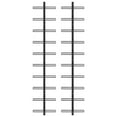 thumbnail image 2 of Pemberly Row 2 Pc 20 Bottles Metal Wall-Mounted Wine Racks in Black, 2 of 6