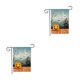 thumbnail image 4 of Billuyoard Bandera de jardín de Halloween Bandera de decoración de cara de fantasma de calabaza de doble cara Type3 NO3, 4 of 6