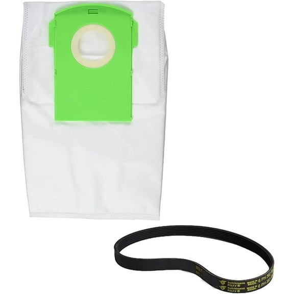 Replacement Part For Hoover Vacuum Cleaner 401080W2 Two Paper Bags with 38528050 One Flat Belt for Model U8311900