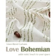thumbnail image 3 of Cortinas Jinchan Boho, ropa de cocina, nivel café, 45 cm, 2 paneles, 3 of 9