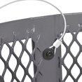 thumbnail image 7 of Global Industrial 36 Gallon Outdoor Diamond Steel Trash Can With Flat Lid, Gray, 7 of 7