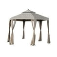 thumbnail image 1 of Garden Winds Replacement Canopy Top Cover for the Hexagon Solar Gazebo - Standard 350 - Damask Beige, 1 of 6
