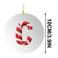 thumbnail image 4 of Alphabet Ornaments for Christmas Tree,26 Initial Candy Cane Letter Pendant,26 Letters Christmas Tree Decoration Pendant,Personalized Monogram Red Decorations for Christmas Tree Gifts Diy De, 4 of 5