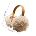 thumbnail image 2 of DAMAI Women'S Winter Warm Earmuffs, Soft Fluffy Ear Muffs Slouchy Winter Faux Fur Ear Covers Cold Outdoor Foldable Headband Ear Warmer, 2 of 6