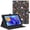 Flower Fantasy, variant on Fintie Universal Stand Cover for 9" 10" 10.1" - [Hands Free] Multi-Angle Viewing Case with Pocket for 9-10.9 inch TCL, ECOPAD, COOPERS CP10, FEONAL K118, TECLAST Tablet, Black
