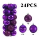 thumbnail image 3 of Juego de 24 adornos navideños de bolas de 8 cm, de plástico pintado, para colgar en el árbol de Navidad, accesorios de decoración navideña, 3 of 5