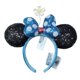 thumbnail image 1 of Diadema de peter pan de Disney, diadema con orejas de bola de felpa transparente con lazo grande de Disneyland, decoración de fiesta de cumpleaños con orejas de Minnie de dibujos animados Gao Jinjia LED, 1 of 2