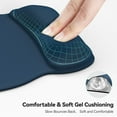 thumbnail image 4 of TECKNET BASICS Gel Mouse Pad with Wrist Rest, Ergonomic Office Mousepad with Wrist Support, Non-Slip & Smooth Surface, Comfortable Desk Mat for Office Gaming Study- Navy, 4 of 7