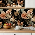 thumbnail image 5 of Peel and Stick Wallpaper Contact Paper Vintage Dark Black Floral Modern Botanical Flower Farmhouse Flowers Self Adhesive and Removable 23.6in x 118in, 5 of 8