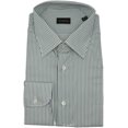 thumbnail image 1 of Zegna Chemise Habillée à Rayures Trofeo Vert Pâle pour Homme - 44-17.5 (TG), 1 of 1