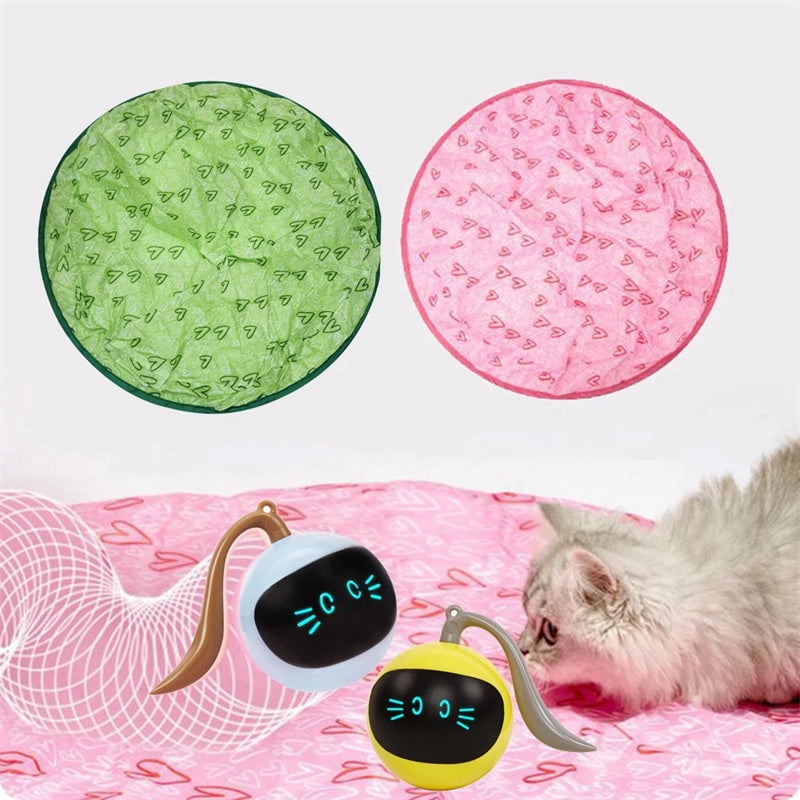 Automatic Funny Cat Toys Electric Motion Undercover Moving Bouncing Rolling Ball Interactive Toy For Indoor Cats