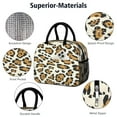 thumbnail image 4 of Womens Beige and Black Of Leopard Print Lunch Box for Work,Insulated Lunch Bag for Women,Loncheras Para Mujer,Leakproof Adult Lunch Bag for Work,Beach,Travel,Picnic,Camping, 4 of 7