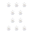 thumbnail image 2 of Monstrate Colgante de Navidad, campana de estrella, bayas, de ventana DIY, decoración impermeable, exquisita decoración decorativa de Blanco 10piezas, 2 of 6