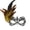 A003- Gold, variant on Black Rhinestone Feather Half Mask, Halloween Mask for Masquerade Party, 6X3X10 Inch Metal Eye Mask, Masquerade Mask for Women and Men, Mask for Party, Halloween Gift for Her and