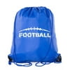 Football Party Bags | Football Drawstring Cinch Backpacks for Team Events, Birthdays, and More!