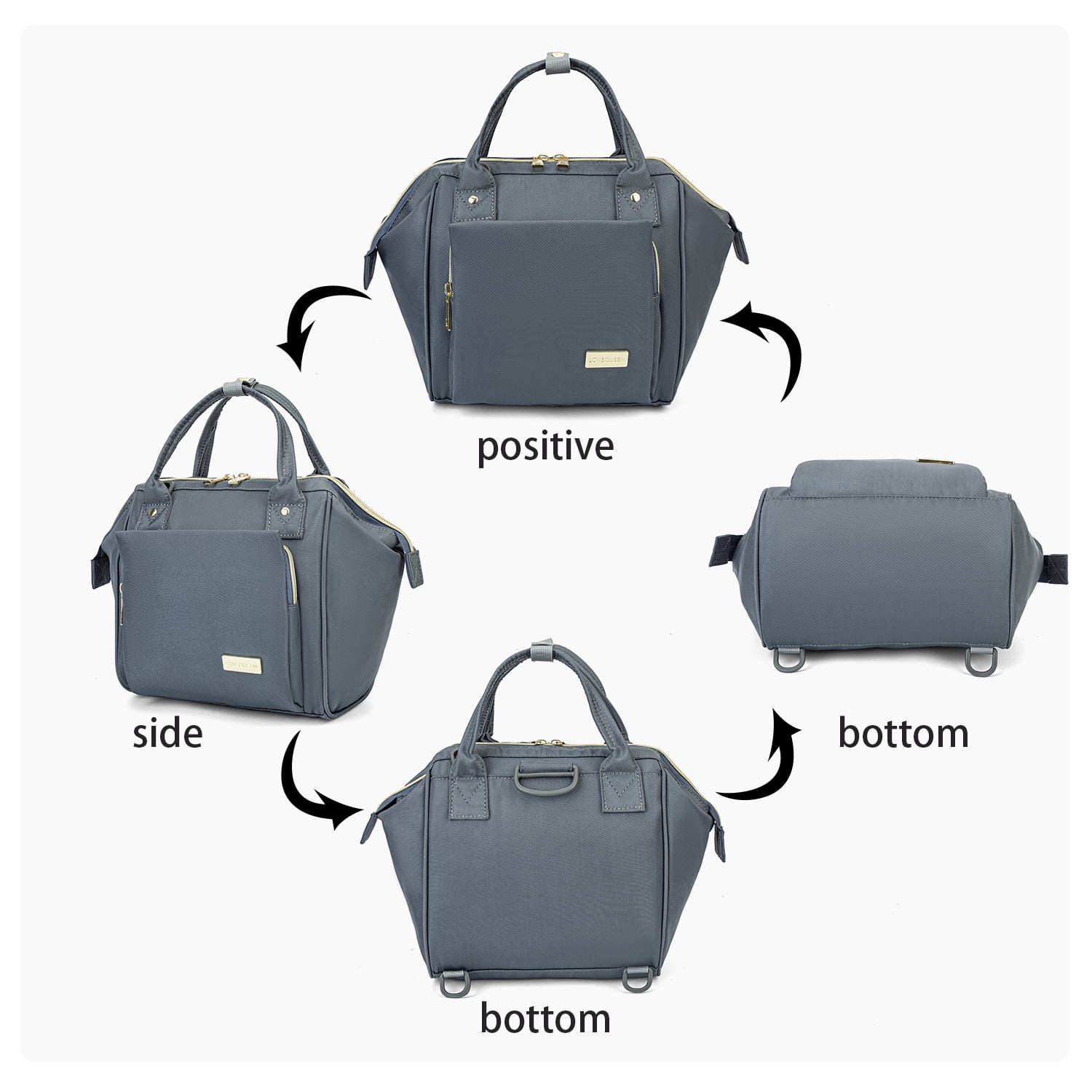Baby Diaper Bag Nappy Backpack Waterproof Multi-Function Convertible Mini Smart Diaper Bag Backpack for Outdoor