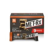 MET-Rx Protein Plus Bar, Peanut Butter Cup, 30g Protein, 9 Ct
