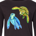 thumbnail image 4 of Inktastic Sea Turtles Swimming Together Long Sleeve Youth T-Shirt, 4 of 5