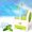 green-Free Size/, variant on FHBVT 5.35 Inch Portable Bladeless Air Conditioner Fan USB Battery Powered Safe Quiet Operation Angle Adjustable Cooling Fan with Water Ice Mist Function for Home Office Desktop Outdoor
