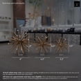 thumbnail image 7 of Gannon Sea Urchin Sculpture Decorative Accent – Coastal Nautical Ocean-Inspired Home Décor for Living Room, Shelf & Tabletop (Size- Large , Gold), 7 of 7