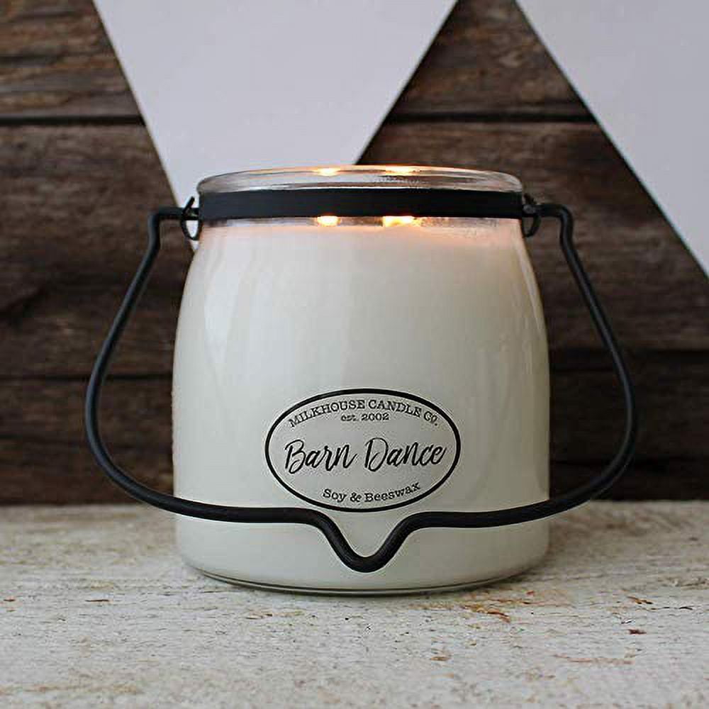 Milkhouse Candle Creamery, Barn Dance, Scented Soy Butter Jar Candle,16oz