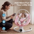thumbnail image 6 of HARPPA Baby Swing for Girl with Remote Control, 5 Sway Speed, 10 Lullabies, Pink, 6 of 10