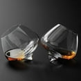 thumbnail image 3 of Rolling Whiskey Glasses, Old Fashioned Tumbler Tilted Whiskey Glasses Bar, Unique Stemless Clear Spinning Wine Glass Used for Scotch, Whiskey, Bourbon, Wine,9pcs, 3 of 6