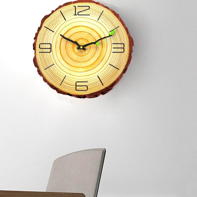 fastboy 12inch Non-ticking Silent Quartz Wall Clock Battery Operated 4 Numbers B