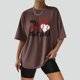 thumbnail image 2 of Camisas sexy de verano para mujer Blusa regular estampada con cuello redondo y manga corta OAVQHLG3B Store lin121212, 2 of 5