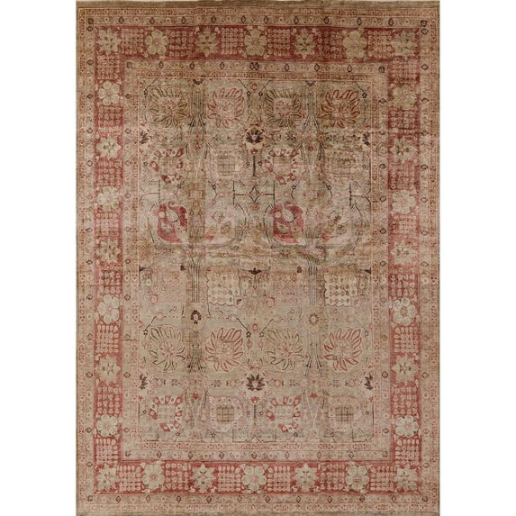 Ahgly Company Indoor Rectangle Mid-Century Modern Chestnut Red Oriental Area Rugs, 4' x 6'