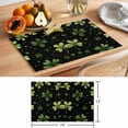 thumbnail image 6 of St. Patrick's Day Placemats Set of 1, Shamrock Non-Slip Place Mats Washable Table Mats for Kitchen Dining Table Decorations Indoor/Outdoor, 6 of 9