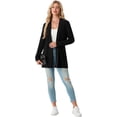 thumbnail image 5 of JWD Women's Open Front Cardigan with Pockets Long Sleeve Lightweight Casual Sweater Black S, 5 of 6