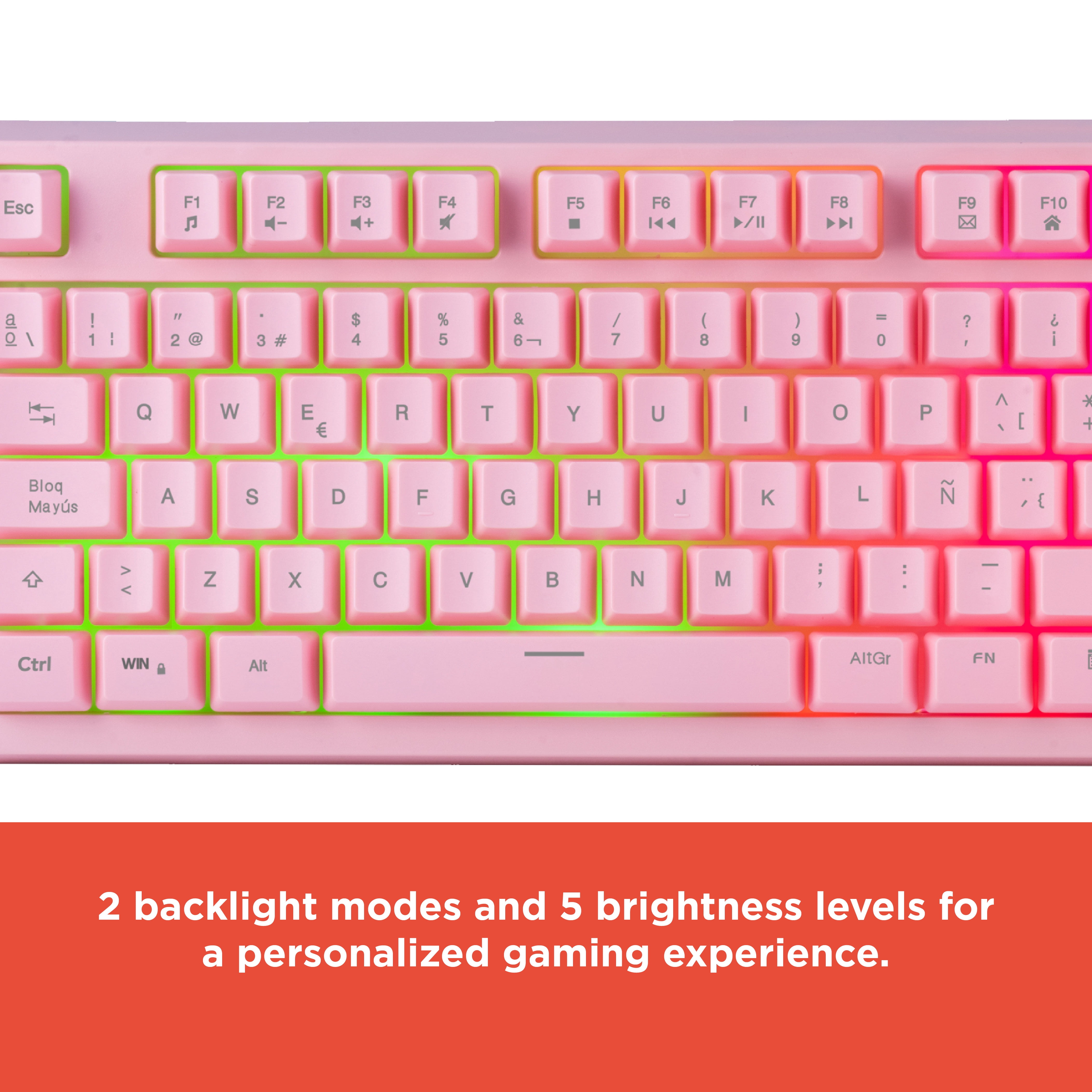 RadioShack Pink Multi-Function Backlit Keyboard