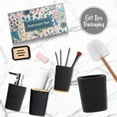 thumbnail image 4 of Juego de baño, cepillo de baño de bambú, dispensador de jabón para baño, caja de jabón, soporte para cepillo de dientes, artículos de tocador, 4 of 5