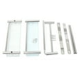thumbnail image 2 of 3Tier Glass Shelf with Towel Bar Bathroom Shelf Wall Mount Towel Rack with Hooks, 2 of 10