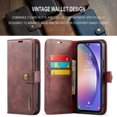 thumbnail image 5 of for Samsung Galaxy A16 5G Case, PU Leather Detachable Vintage Wallet Flip Magnetic Clousure Drop Protective Slim Phone Case Cover for Samsung Galaxy A16 5G with Card Holder - Red, 5 of 8