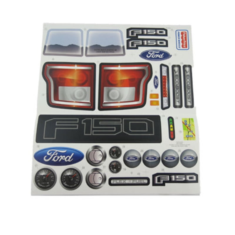 Power Wheels CDF53 Fisher Price Ford F150 Label Decal Sheet Genuine