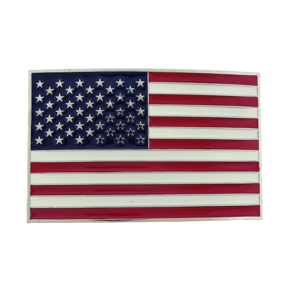 US American Flag Belt Buckle July fourth Gift Nation Country Land of the free