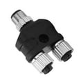 thumbnail image 1 of M12 Tee Y Connector, Alkali  For NMEA 2000 Starter Adapter IP67 Waterproof Heat  5 Plug Cores  For Boat, 1 of 8