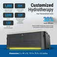 MSpa Oslo EnergyEfficient Portable Spa, 6 Person Squared Hot Tub with