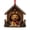 Golden Retriever In Wooden Doghouse, variant on Forest Animal Christmas Tree Ornaments, Winter Cabin Tree-Hollow Acrylic Hanging Decor with Red Ribbon, Cute Winter‑Scene Decor, Xmas Tree Fireplace Wreath Indoor Decoration & Holiday Gift