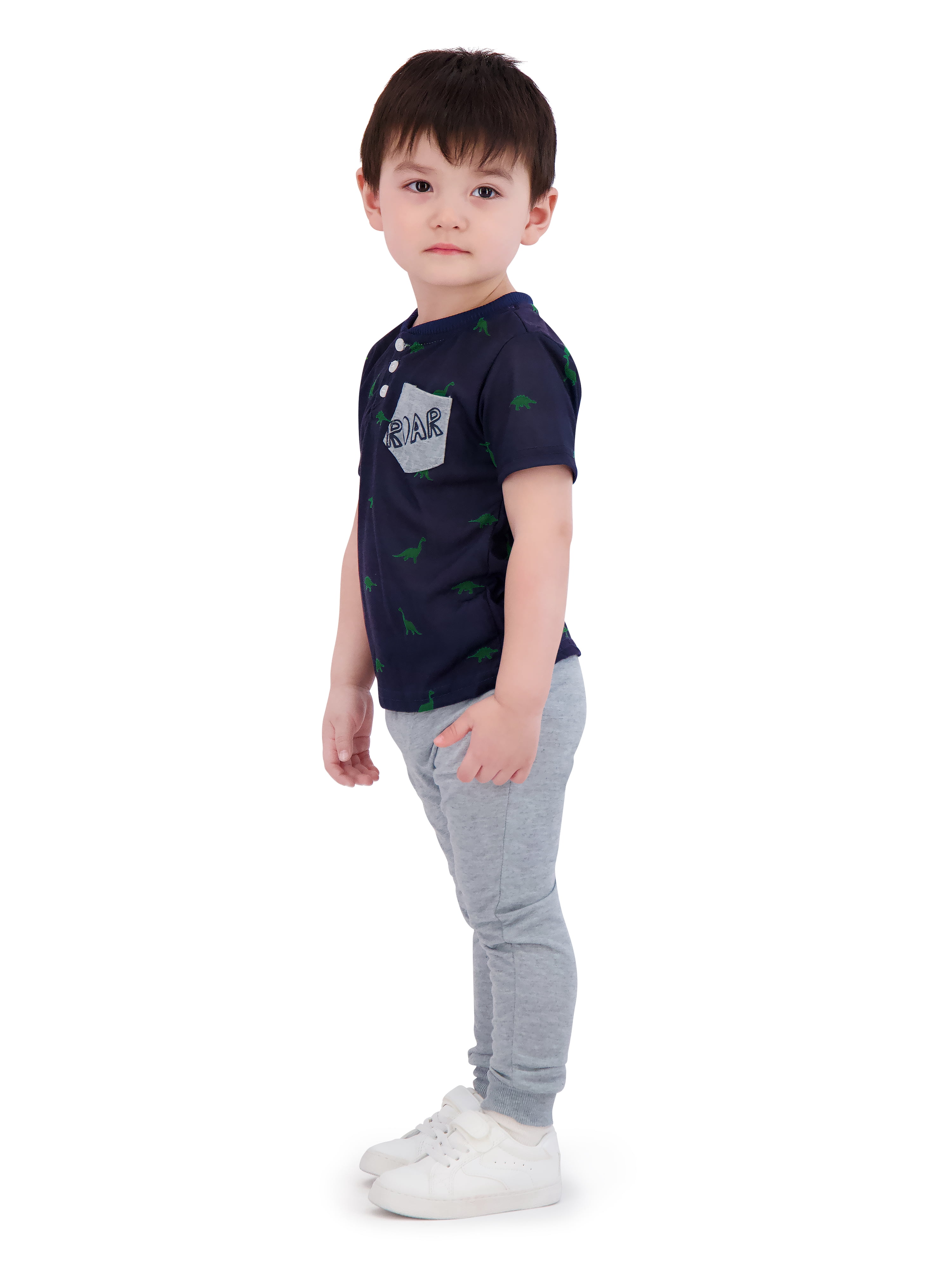 Little Rebels Toddler Boy 3 Piece Jogger Set, Size 2T-4T