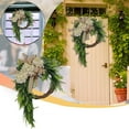 thumbnail image 2 of ProductWreath 1 - Farmhouse Floral Wreath For Wall with Hydrangea Hanging Ornament for Farmhouse Living Room Door - Decorative for Home, 2 of 5