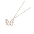 thumbnail image 2 of Collar de mariposa Sonducket Chapado en plata con diamantes de imitación para mujer, 2 of 6
