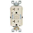 thumbnail image 2 of Leviton Smartlockpro Gfci Outlet 20A 125V Duplex Light Almond Nema, 2 of 2