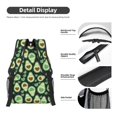 thumbnail image 4 of Yiaed Avocado Heart Print School Backpack College Backpack Daypacks for Students High School Spacious and Durable Daypack for Work and Travel-One Size, 4 of 6