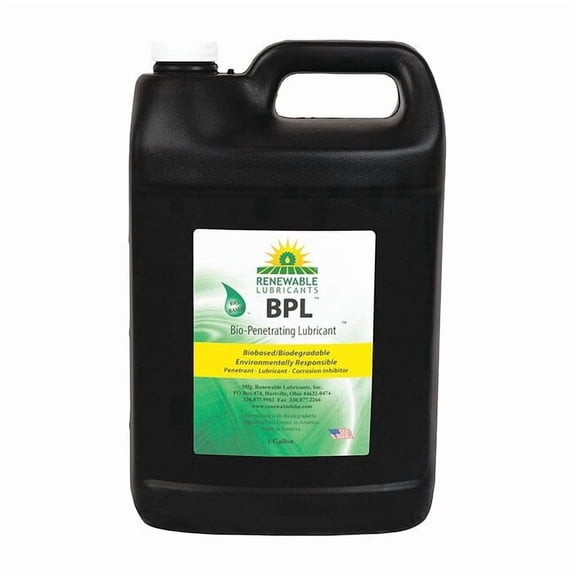 Renewable Lubricants Lubricant, 1 gal., Jug, Vegetable Oil, Yellow 80003